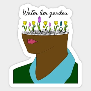 Water her Garden (In color) Sticker